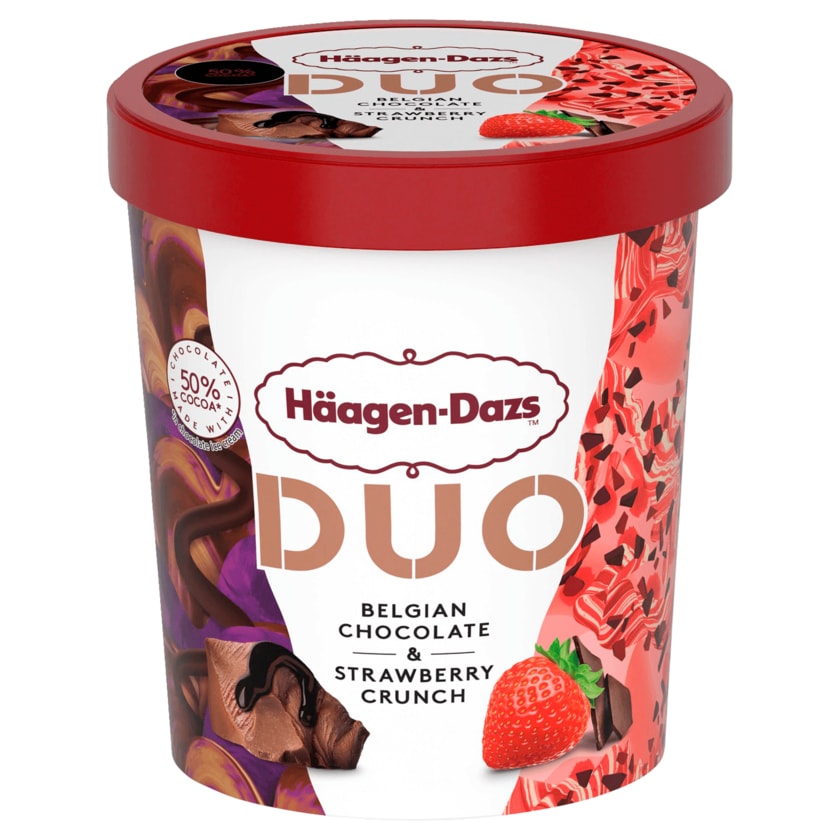 Häagen-Dazs Duo Belgian Choclate & Strawberry Crunch 420ml